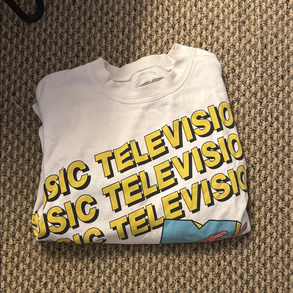 White Music Television Sweatshirt